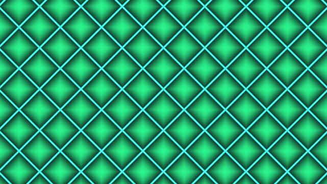 Green Geometric Diamond Pattern Background Motion Graphic Animation Seamless Loop