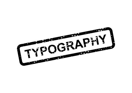 Typography stamp with text label design isolated on transparent background, illustration