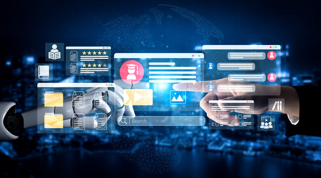 AI managing and analyzing digital learning data, personalizing lessons and evaluating student progress in e-learning platforms Parse