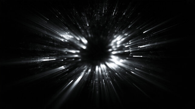 Warp Speed Light Tunnel Abstract Background