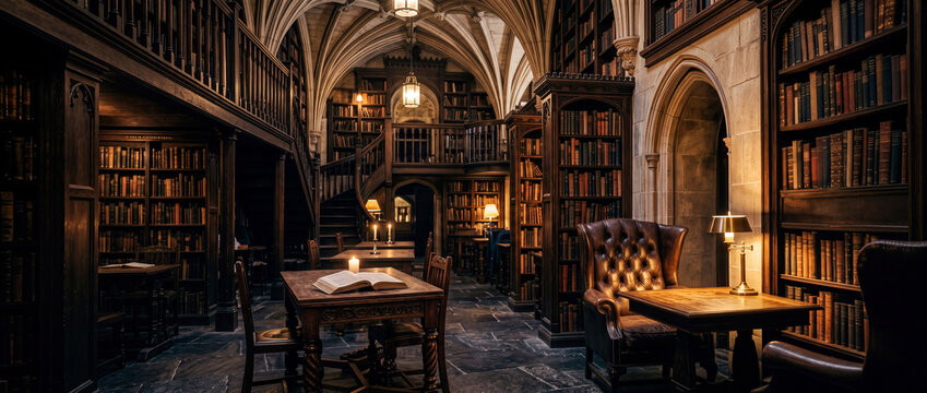 Gothic Library Caf&eacute;