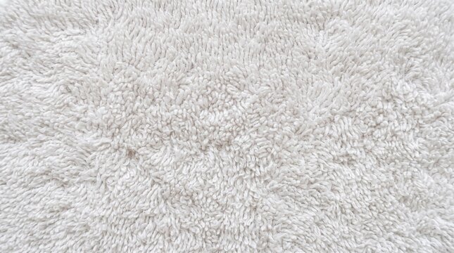 Cozy White Shaggy Rug Texture Close Up Macro Photography
