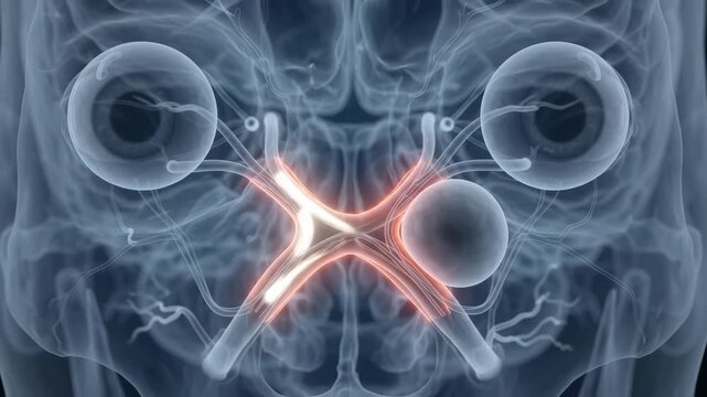 Optic Nerve Compression at Chiasm for Medical Education Visualization