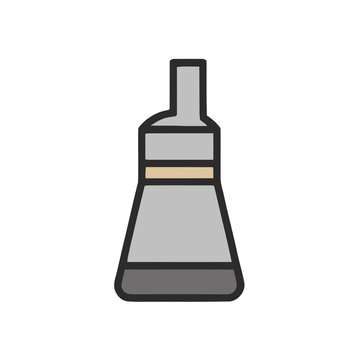 Tube with nozzle icon