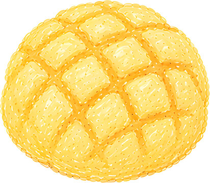 bakery Melon bread, Soboro 빵 손그림 메론빵, 소보로