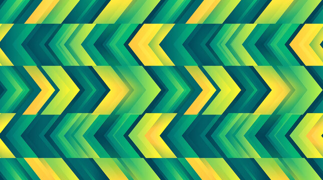 Vibrant green chevron gradient abstract geometric pattern