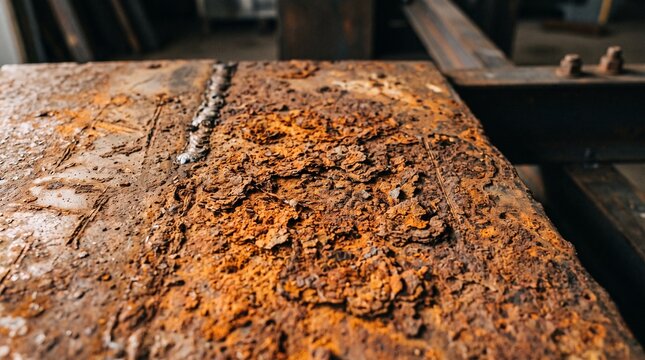 Rusted Metal Texture Close-Up