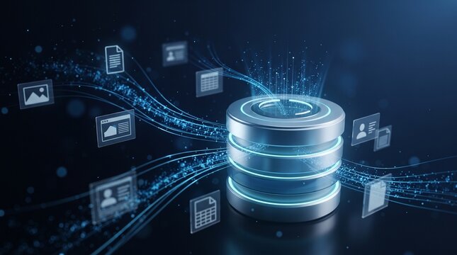 Cloud Database with Digital Data Streams and Holographic Technology Interface