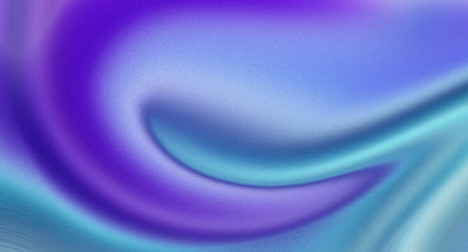 Abstract flowing silk fabric background with soft gradient purple and blue color waves