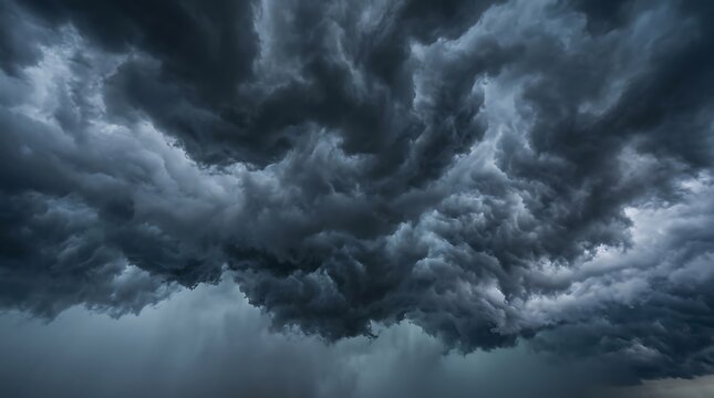 Dark storm clouds in the sky