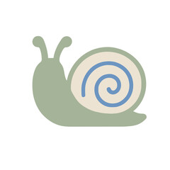 Cartoon snail illustration © asih