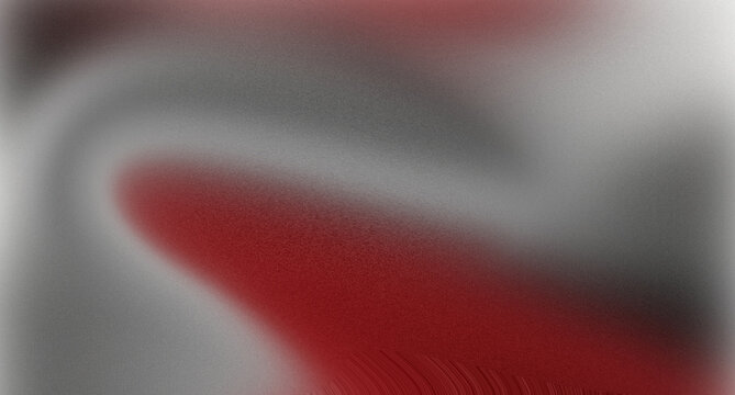 Abstract grainy gradient background with soft red and grey flowing waves and copy space