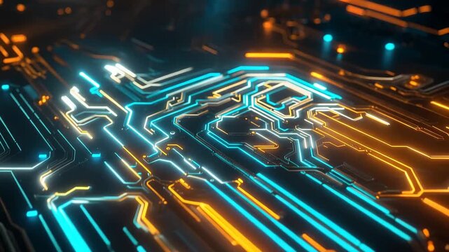 Abstract Digital Technology Circuit Background
