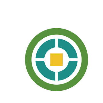 Abstract geometric target symbol