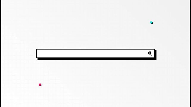 Search Bar Scene Visualizing Minimalist Interface in Bright White Environment