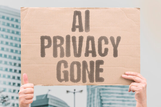 "AI privacy gone" Models leak personal data. AI. PRIVACY. GONE. DATA. RISK.