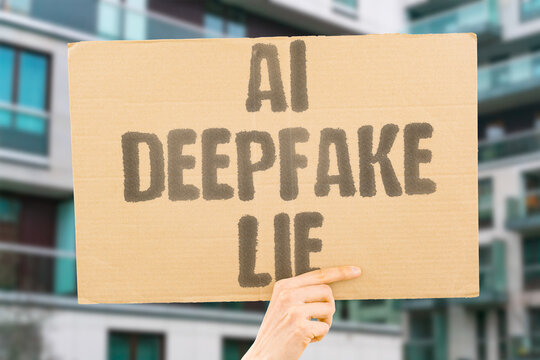 "AI deepfake lie" Synthetic video deceives viewers. AI. DEEPFAKE. LIE. VIDEO. RISK.