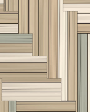 Abstract pattern of ribbed rectangles in earth tones