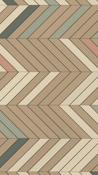 Diagonal Wood Plank Pattern in Earth Tones