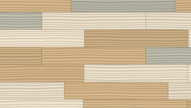 Wood plank pattern with various colors
