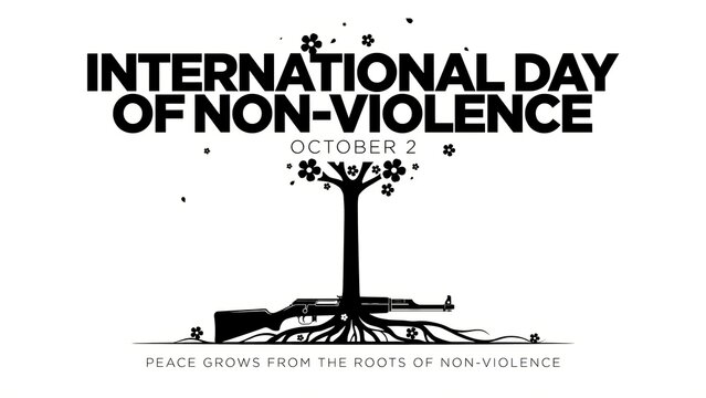 International day of non violence poster design