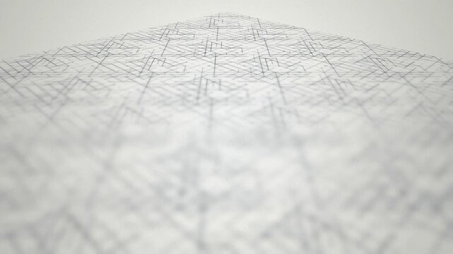 Abstract geometric grid vectors panning seamless loop motion