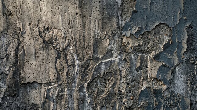 Industrial grunge background with weathered grey concrete wall texture