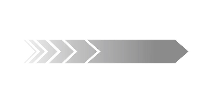 A series of gray arrows pointing to the right, indicating progress or movement forward