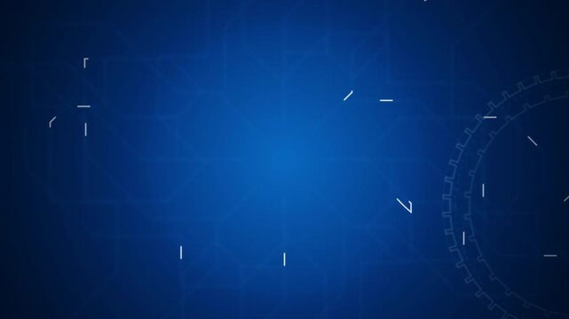 Technical dial gear overlay turning seamless loop motion