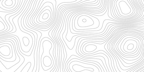 Topographic map vector background, abstract contour line pattern, minimalist geographic elevation texture for outdoor and cartography design © SELIM