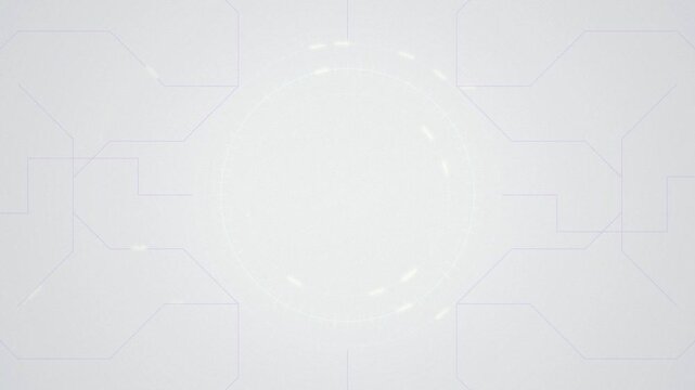 Glowing circuit ring HUD target seamlessly looping motion background