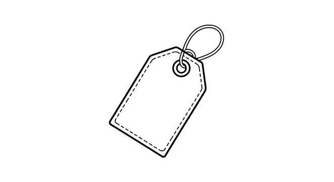 Blank tag with a loop.