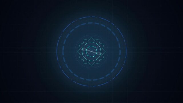 HUD user interface graphic rotating seamless loop background