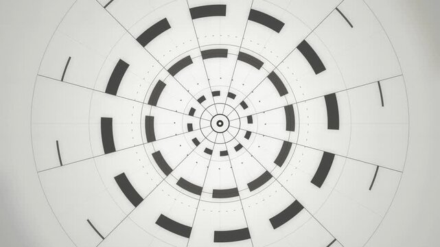 Minimalist HUD reticle spinning seamless loop motion background