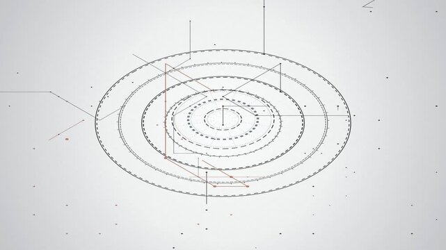 HUD technical blueprint graphic repeating seamless loop
