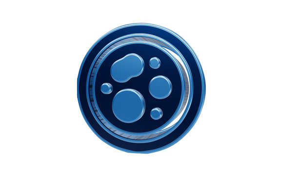 Cellular mitosis stage organelle distribution 3D icon isolated on transparent background