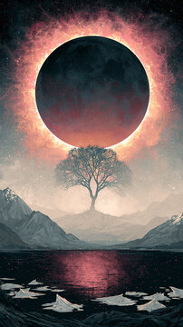 A Dramatic Digital Painting Showcases a Large