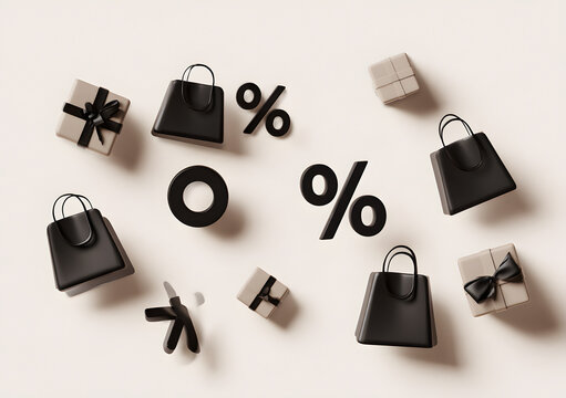 Black Friday, sale event, flat design template suggestion