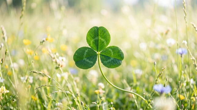 Emerald clover, clover leaf, three leaf clover Emerald Green Clover Leaf Growing in Dark Field Concept of Luck with Moody Tones, clover leaf, 