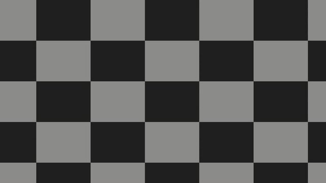 Seamless loop gray checkerboard motion background
