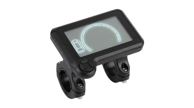 Electric bike LCD display and controller mounted on handlebar