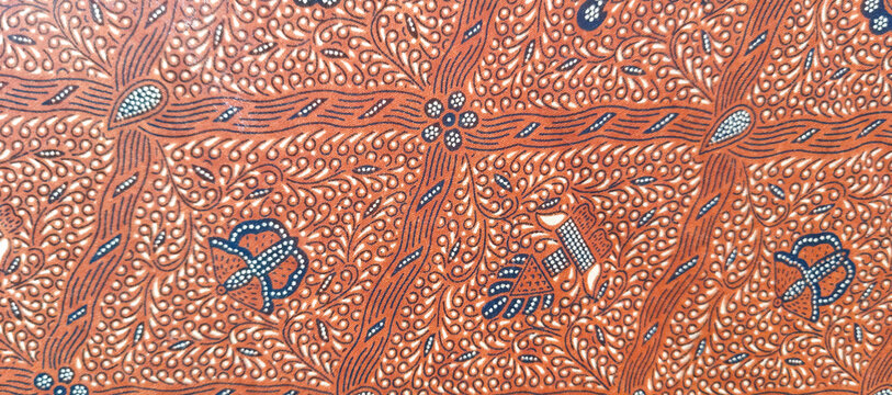 background landscape of Indonesian batik fabric art