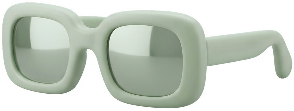 시장 분석과 미래를 내다보는 시야를 상징하는 연두색 선글라스 입체 렌더링 아이콘
Light green sunglasses solid rendering icon symbolizing market analysis and visionary sight
