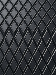 Obraz premium Dark luxury quilted leather texture with a diamond pattern and soft metallic highlights