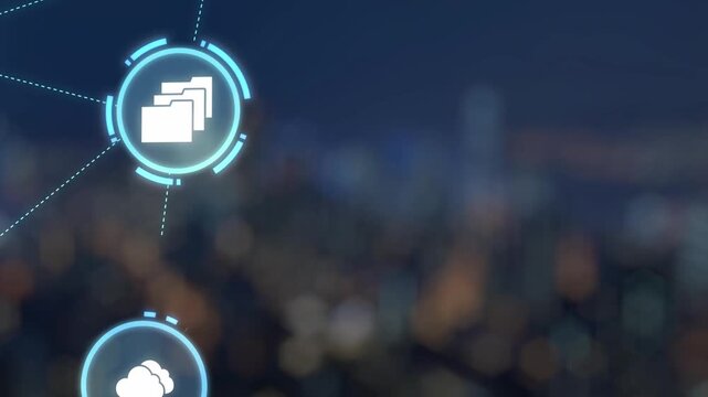 Data recovery icons show backup, data recovery process, and secure restoration. Data recovery ensures system reliability, data recovery protection, and information access. Gist