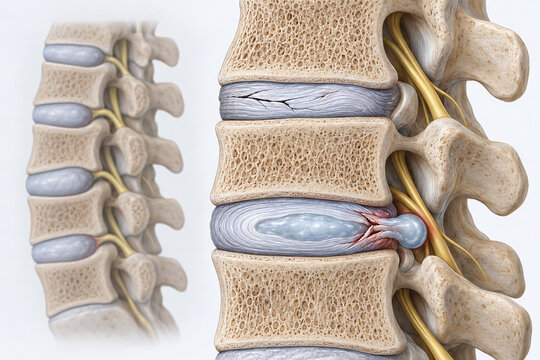 Accurate Comparison of Spinal Disc Degeneration and Herniation