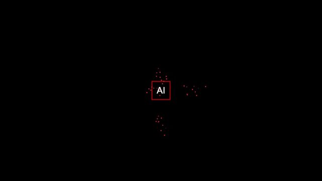 Aluminum atomic structure animation with electrons orbiting a central nucleus