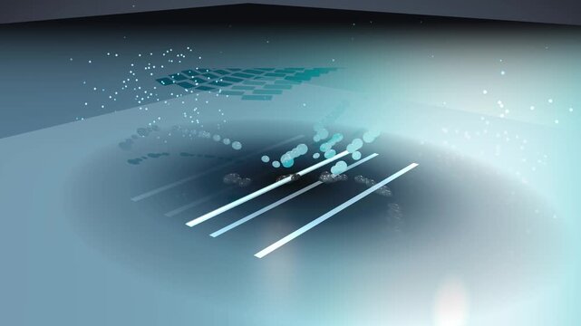 Tire Tread Drainage 3D Seamless Loop Animation