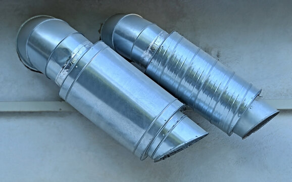 Steel exhaust ventilation pipe
