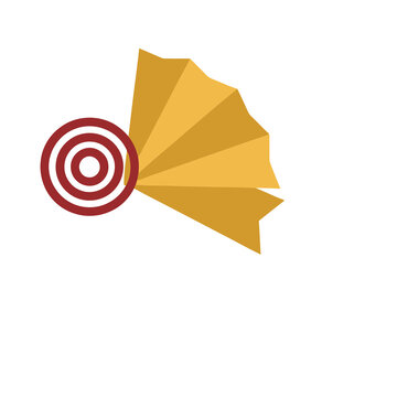 Target and fan icon